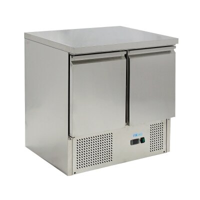 GASTRO Edelstahl Kühltisch S901-FC  Saladette Pizzatisch 900x700x850