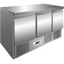 GASTRO Edelstahl Kühltisch S903TOP Saladette Pizzatisch 1365x700x850