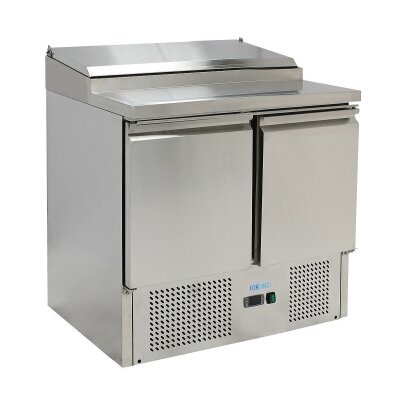 GASTRO Kühltisch PS200-FC Edelstahl Saladette Belegstation Pizzastation 900x700
