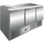 GASTRO K&uuml;hltisch S903 Edelstahl Saladette Belegstation Pizzastation 1365x700x850