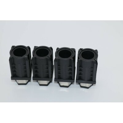 4 Stück Stellfüsse 40x40 mm für Gastro Arbeitstisch Arbeitsschrank Spültisch