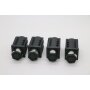 4 Stück Stellfüsse 40x40 mm für Gastro Arbeitstisch Arbeitsschrank Spültisch