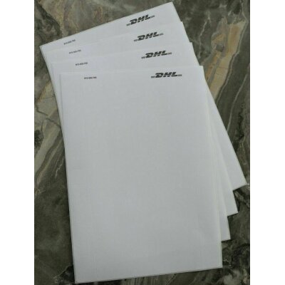 DHL Etiketten Versandetiketten A5 DHL Labels Klebeetiketten Paket 1 - 1000 Stück