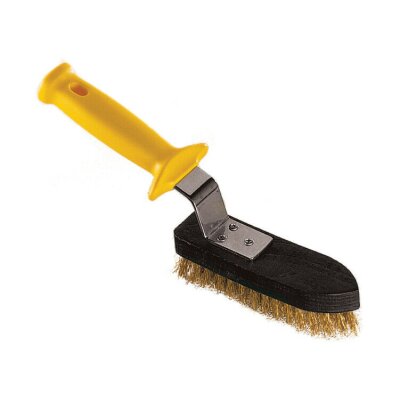 Lilly Codroipo Ersatzbürste Besen 15 x 4 cm Messing Pizzaofen Bürste * Art. 264