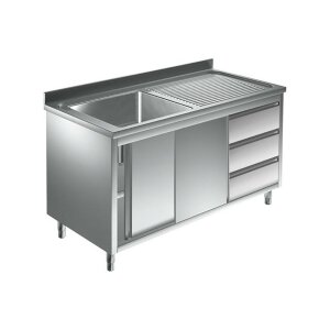 Sp&uuml;lschrank 1600 x 600 *Li 1 Becken* Sp&uuml;ltisch...