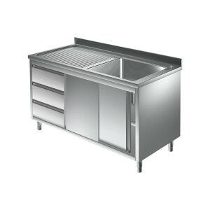 Sp&uuml;lschrank 1600 x 600 *Re 1 Becken* Sp&uuml;ltisch...