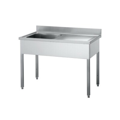 Spültisch 1600 x 600  * Links 1 Becken *  Edelstahl Gastro Spüle Spülbecken