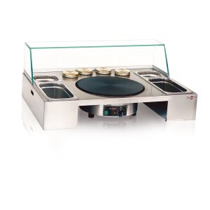 Krampouz Arbeitsaufsatz aus Edelstahl für 1...