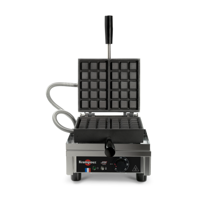 KRAMPOUZ Waffeleisen 3x5 Brüsseler Waffel 90° Öffnung Waffle Maker Modell WECAAC