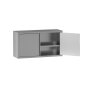Edelstahl Wandh&auml;ngeschrank 60x40x65 cm (600x400x650) Wandschrank H&auml;ngeschrank