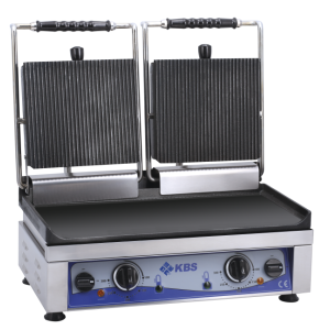 KBS Kontaktgrill Grillfläche 52x24 cm oben gerillt...