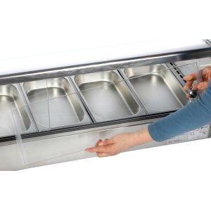 KBS Aufsatz-Heißvitrine für 6 x GN 1/3