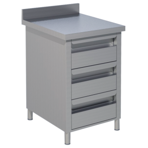 KBS Schubladenschrank 2 Schubladen BxT 50x60cm Aufkantung