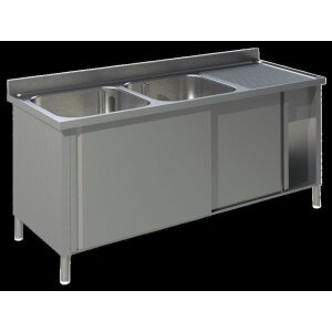 KBS Sp&uuml;lschrank mit Schiebet&uuml;ren B 180cm -...