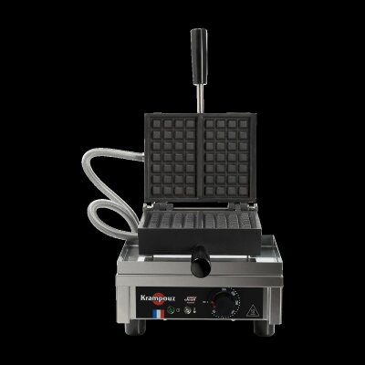KRAMPOUZ Waffeleisen 4x7 Brüsseler Waffel 90° Öffnung Waffle Maker Modell WECAKC