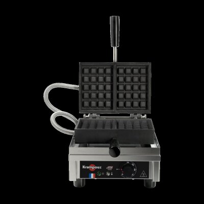 KRAMPOUZ Waffeleisen 4x5 Lüttich Waffel 90° Öffnung Waffle Maker Modell WECAFC