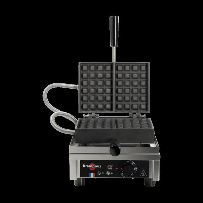 KRAMPOUZ Waffeleisen 4x6 Lüttich Paty Waffel 90° Öffnung Waffle Maker Modell WECAGC