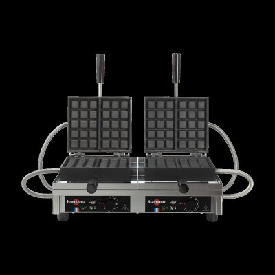 KRAMPOUZ Waffeleisen 3x5 Brüssel 180° doppelt Waffle Maker Modell WECAAB
