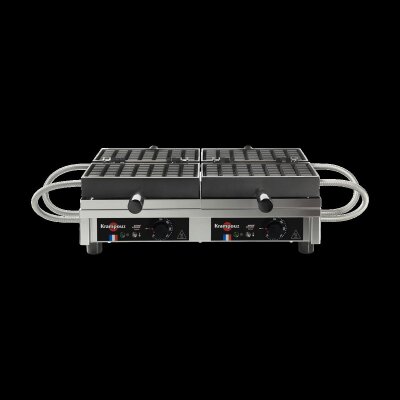 KRAMPOUZ Waffeleisen 5x7 Brüssel 180° doppelt Waffle Maker Modell WECADB