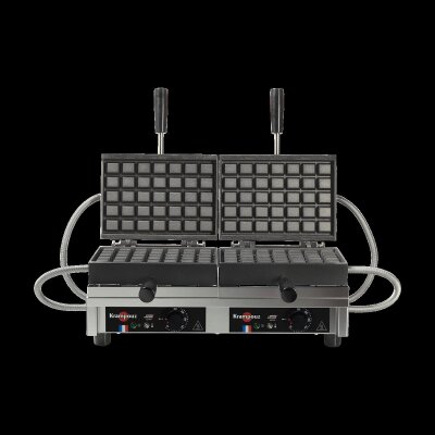 KRAMPOUZ Waffeleisen 5x7 Brüssel 180° doppelt Waffle Maker Modell WECADB