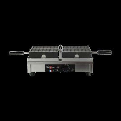 KRAMPOUZ Waffeleisen 4x7 Lüttich 180° einfach L/R-Öffnung Waffle Maker Modell WECAHA