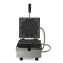 KRAMPOUZ Waffeleisen Herz 180° einfach L/R-Öffnung Waffle Maker Modell WECAQA