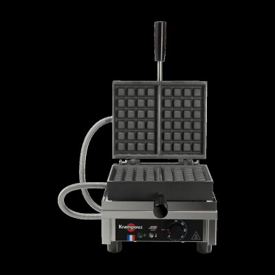 KRAMPOUZ Waffeleisen 4x6 Brüssel einfach 180°-Öffnung Waffle Maker Modell WECBBA