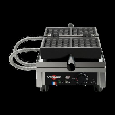 KRAMPOUZ Waffeleisen 4x5 Lüttich einfach 180°-Öffnung Waffle Maker Modell WECBFA