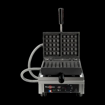 KRAMPOUZ Waffeleisen 4x5 Lüttich einfach 180°-Öffnung Waffle Maker Modell WECBFA