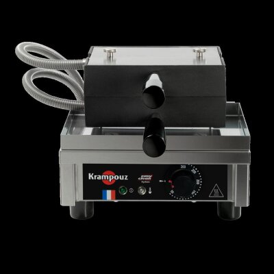 KRAMPOUZ Waffeleisen 4x6 Lüttich einfach 180°-Öffnung Waffle Maker Modell WECBEA