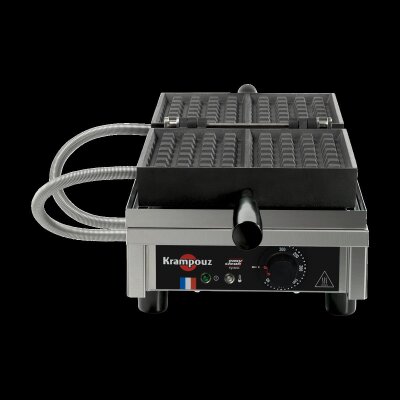 KRAMPOUZ Waffeleisen 4x7 Lüttich einfach 180°-Öffnung Waffle Maker Modell WECBHA