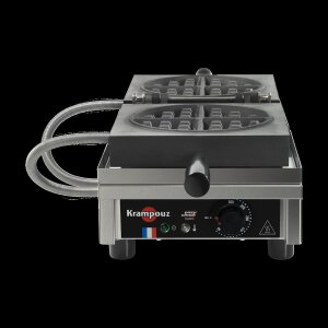 KRAMPOUZ Waffeleisen Rund einfach 180&deg;-&Ouml;ffnung...