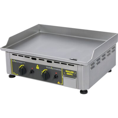 ROLLER GRILL Gas-Griddleplatte, Edelstahl-Grillfläche, zwei Heizzonen, Abmessung 600x450x190 mm (BxTxH), 5,5 kW