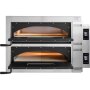 GGF Pizzaofen FR-Line Digital, 2 Kammern Vollschamott für 4 Pizzen á Ø 360 mm, 1010x850x750 mm (BxTxH), 12 kW
