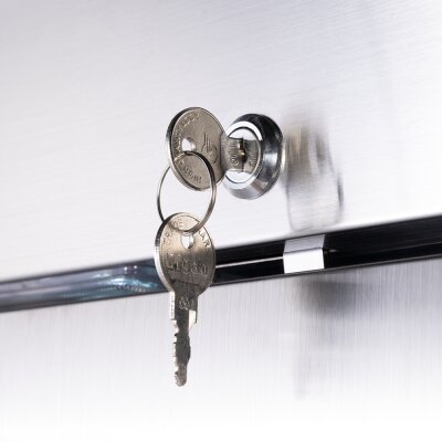 STALGAST Starline Doppeltür-Kühlschrank mit Rädern, GN 2/1