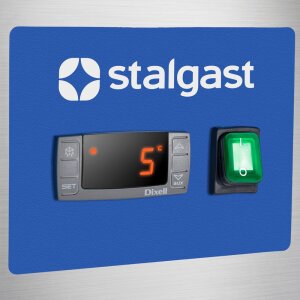 STALGAST Edelstahl-Kühlschrank, GN 2/1, 680x810x2010...