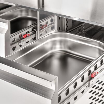 STALGAST STARLINE Kühltisch mit vier Schubladen GN 1/1