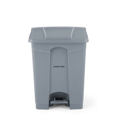 AmerBox Tret-Abfalleimer, 87L, Hellgrau, 500x410x(H)815mm