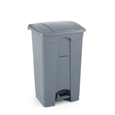 AmerBox Tret-Abfalleimer, 87L, Hellgrau, 500x410x(H)815mm