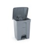 AmerBox Tret-Abfalleimer, 87L, Hellgrau, 500x410x(H)815mm