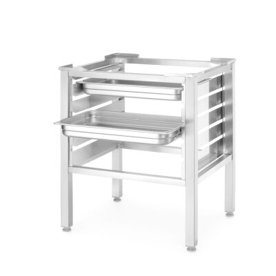 HENDI Ständer für GN 1/1-Backöfen, Millenial Smart Gastro, Black Mask Gastro, Touch Screen Gastro, 631x560x(H)770mm