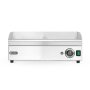 HENDI Grillplatte halb gerillt, Kitchen Line, 220-240V/2400W, 527x404x(H)233mm