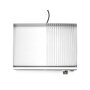HENDI Grillplatte halb gerillt, Kitchen Line, 220-240V/2400W, 527x404x(H)233mm