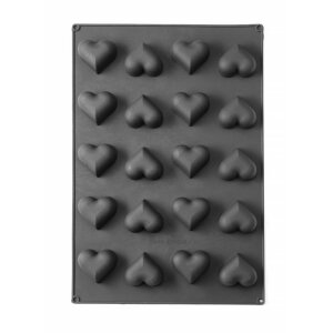HENDI Silikonform HERZ, 570x375x(H)35mm