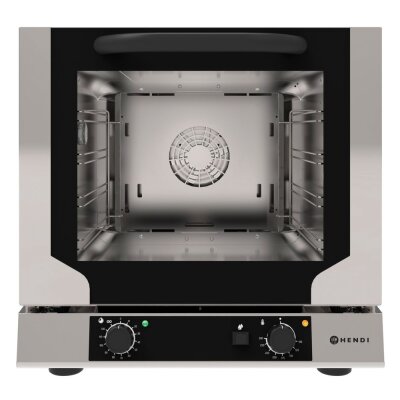 HENDI Konvektionsofen kompakt mit Beschwadung, 220-240V/3100W, 590x709x(H)589mm