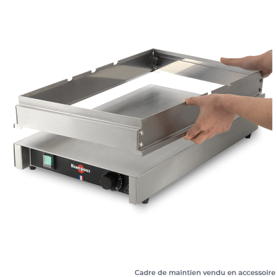 KRAMPOUZ Elektrische Warmhalteplatte 500 Watt - 30-120 °C.