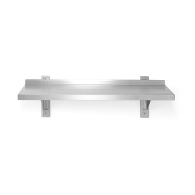 HENDI Wandablage einstellbar, einfach, mit 2 Halterungen, 800x300x(H)600mm