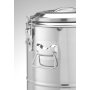 HENDI Isolierter tragbarer Behälter, Kitchen Line, 19L, Silber, ⌀350x(H)400mm