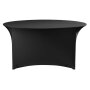 HENDI Tischbezug rund, 817407, Schwarz, ⌀1800x(H)760mm