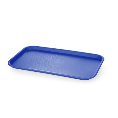 AmerBox Fast-Food-Tablett GN 1/1 Polypropylen, GN 1/1, Blau, 530x325x(H)20mm